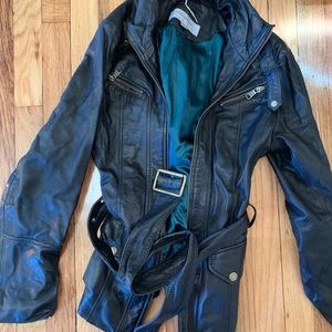MARC NEW YORK black leather jacket size M